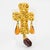 Edouard Rambaud Edouard Rambaud Byzantine Gilded Metal Cross Brooch with Amber Resin Drops For Sale - Image 4 of 8