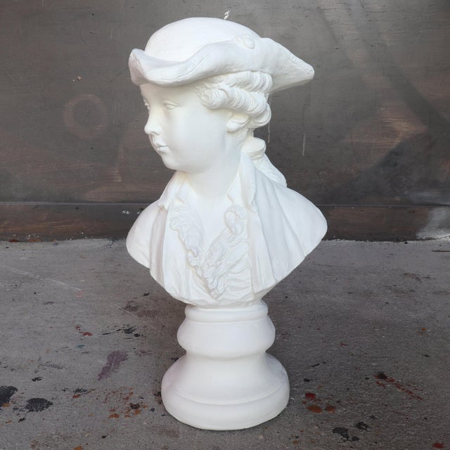 Mid Century Plaster Bust of French Soldier For Sale In Tampa - Image 6 of 6