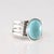 Navajo Sterling Silver Turquoise Ring by Thomas Yazzie, Size 7 For Sale - Image 4 of 6