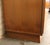 Brown Mid 20th Century Diamond Front Walnut Cabinet W/ Bookcase Topper For Sale - Image 8 of 11