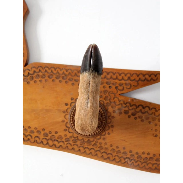 1950s Deer Antler and Hoof Mount For Sale - Image 6 of 11