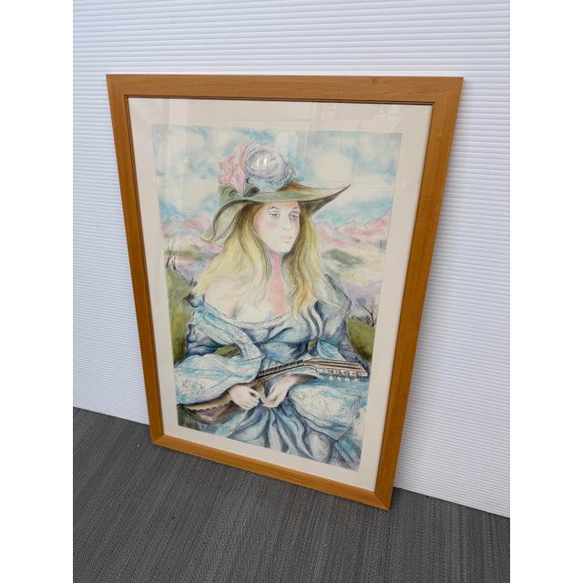 Design Plus Gallery presents "Woman with Lute" c.1979 by Sheldon Clyde Schoneberg (1926-2013). Born in Chicago, the artist...