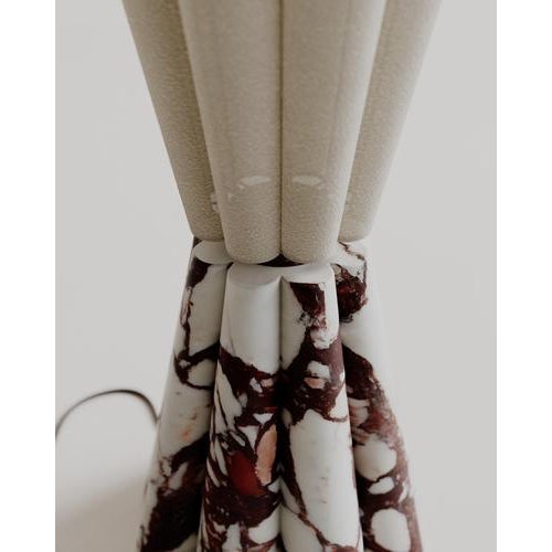 Bouquet Lamp S in Red Marble and Stone by Esther Knopfler For Sale - Image 10 of 18