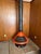 Vintage Condon-King “Aztec” ceramic fireplace in a striking orange finish — a rare Mid-Century Modern / Space Age...