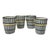 Gold 14k Beldi Cups Tea Glasses With Border on Gold Brass Set of 4 Cups For Sale - Image 4 of 4