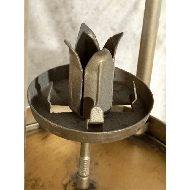 Vintage Mid Century Style Copper Lantern Candle Holder For Sale - Image 4 of 6