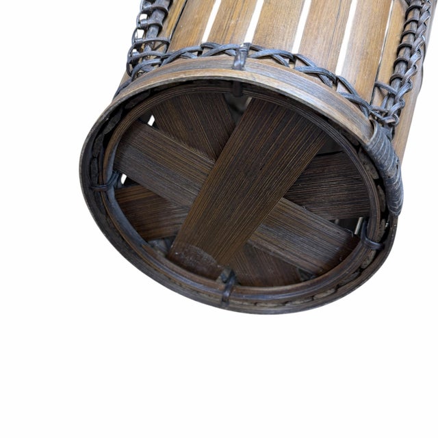 Early 20th Century Vintage Japanese Hand Woven Bamboo Cormorant Fishing Basket For Sale - Image 5 of 5