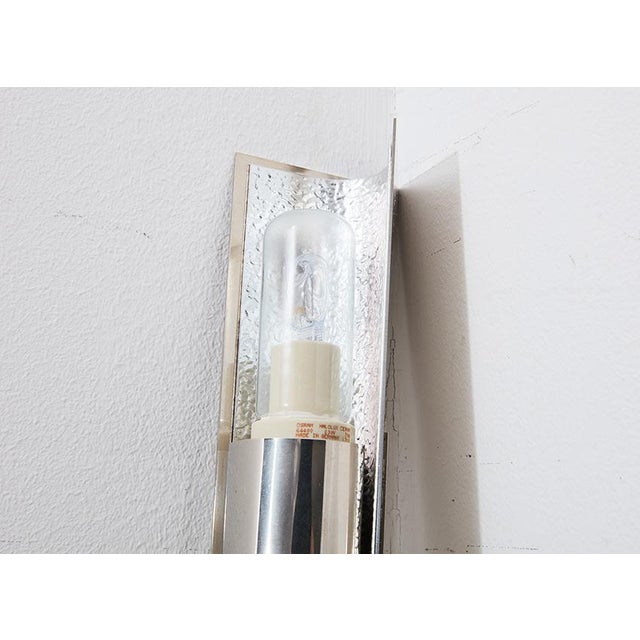 Metal Torchere Wall Lights by Gilles Derain for Lumen Center, 1990s, Set of 2 For Sale - Image 7 of 9
