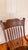 Victorian Pressback Oak Rocking Chair With Carved Crest & Turned Spindles For Sale - Image 4 of 6