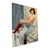 Figurative Vintage Impressionist Oil Painting of Seated Woman in Burgundy Boots, Unsigned Figurative Portrait, For Sale - Image 3 of 6