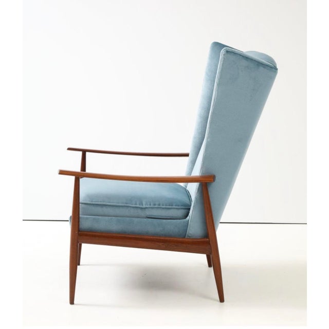 1950's Arne Vodder Attributed Wing-Back Teak Lounge Chair For Sale - Image 10 of 13