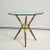 Mid-Century Modern Italian Mid-Century Modern Mahogany and Brass End Table For Sale - Image 3 of 13