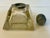 Antique Art Deco Frosted Glass Inkwell With Pewter Orb Lid For Sale - Image 11 of 12