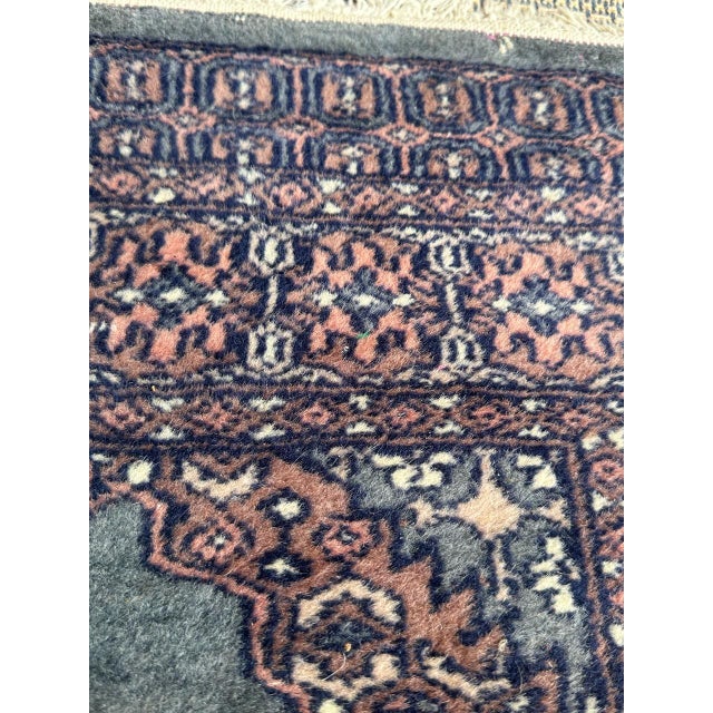 Blue Vintage Small Pakistani Rug from Bobyrugs, 1980s For Sale - Image 8 of 14