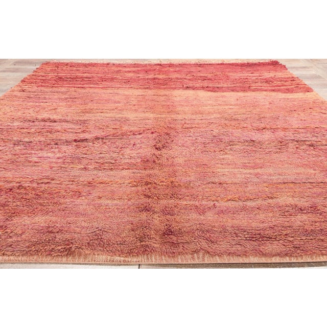 Tribal Vintage Beni Mrirt Moroccan Rug - 06'07 X 09'09 For Sale - Image 3 of 10