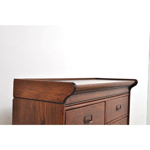 Antique Oak Chest of Drawers from Globe Wernicke, 1900s For Sale - Image 13 of 15