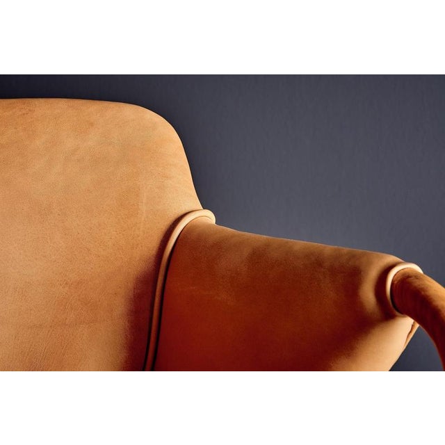 Lounge Chairs Upholstered in Cognac Leather, Germany, 1950s, Set of 3 For Sale - Image 14 of 15