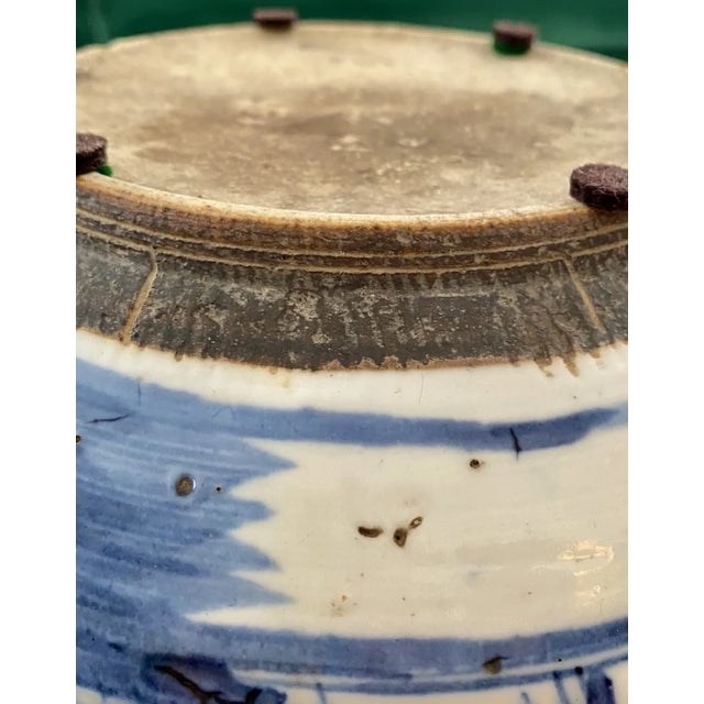 Mid 19th Century Qing Dynasty Large Blue and White Bowl For Sale - Image 10 of 12