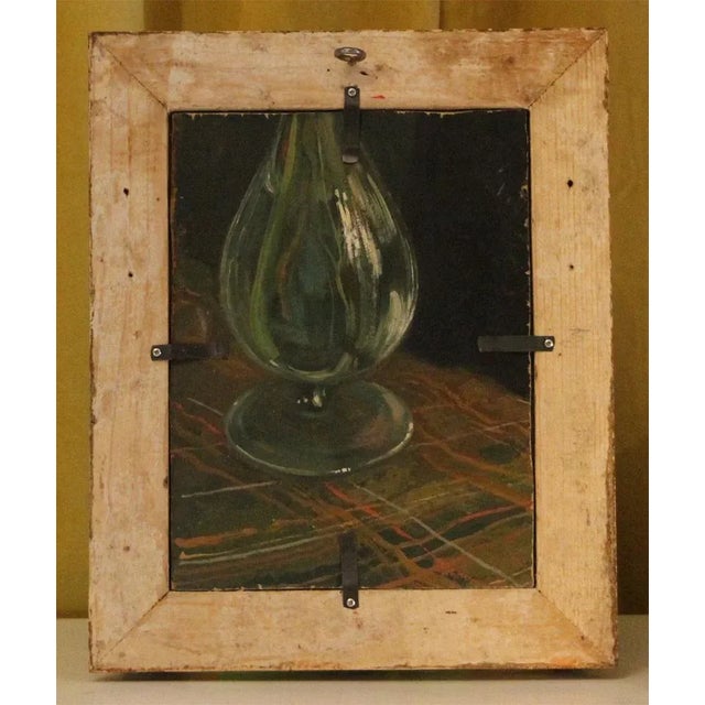 Martin B. Leisser, Scene in a Castle Park, 1911, Oil on Cardboard, Framed For Sale - Image 6 of 7