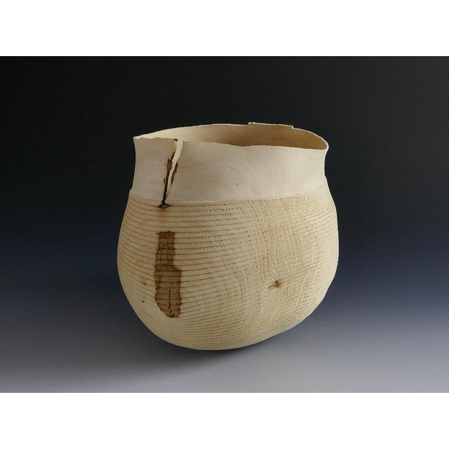 Ovalie Vase in Fig Tree Wood by Yann Marot For Sale - Image 9 of 10