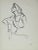 Expressionism Jennings Tofel 20th Century Side Profile of Woman in Ink Early-Mid 20th Century For Sale - Image 3 of 3