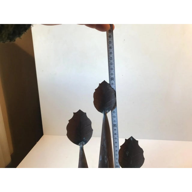 Brutalist Danish Abstract Copper Sculpture, 1970s For Sale - Image 10 of 11