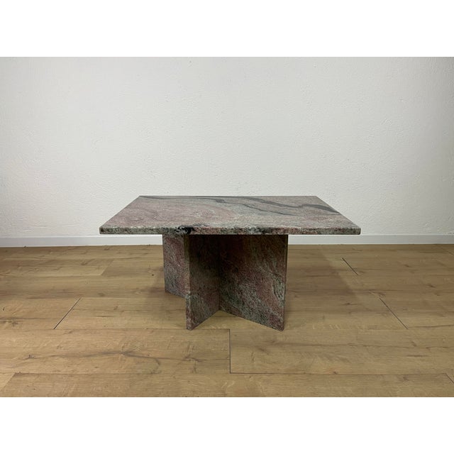 Rectangular Pink Marble Coffee Table, 1970s For Sale - Image 9 of 9