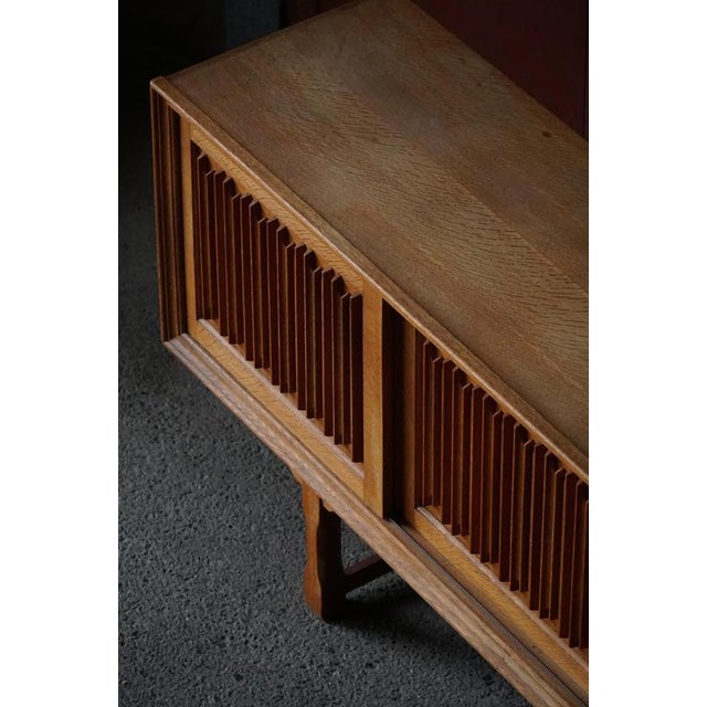 Vintage Low Sideboard in Oak, 1960s For Sale - Image 14 of 18