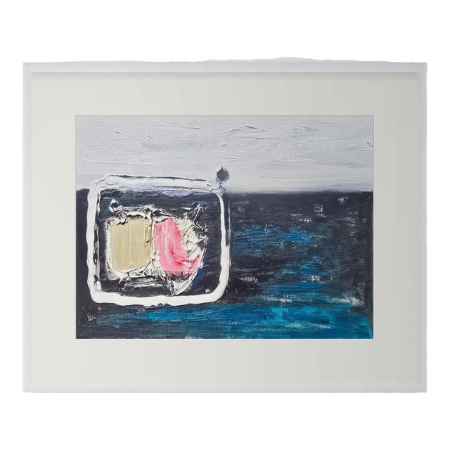 Abstract Seascape With Interior Form — Original Oil Painting by Diane Grant For Sale