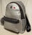 Animal Skin MCM Special Edition Silver Leather Swarovski Crystal Backpack with Rabbit Charm For Sale - Image 7 of 11
