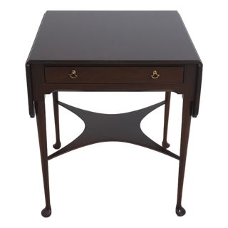 Madison Square Mahogany Drop Leaf Occasional Table For Sale
