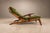 1950s Brazilian Modern Chaise Lounge in Caviúna and Moss-Olive Velvet by Pierre Weckx, 1950s For Sale - Image 5 of 18