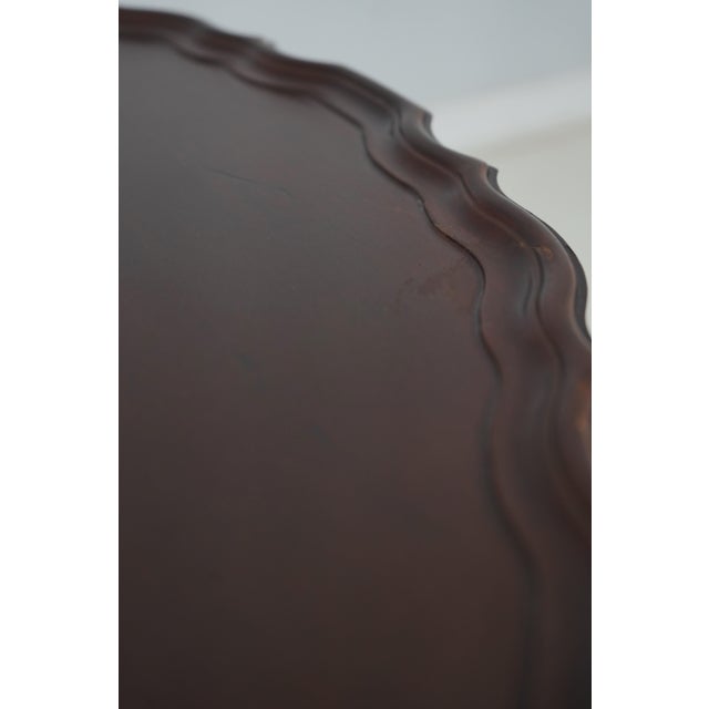 Chippendale Style Tilt Top Pie Crust Table For Sale - Image 10 of 12