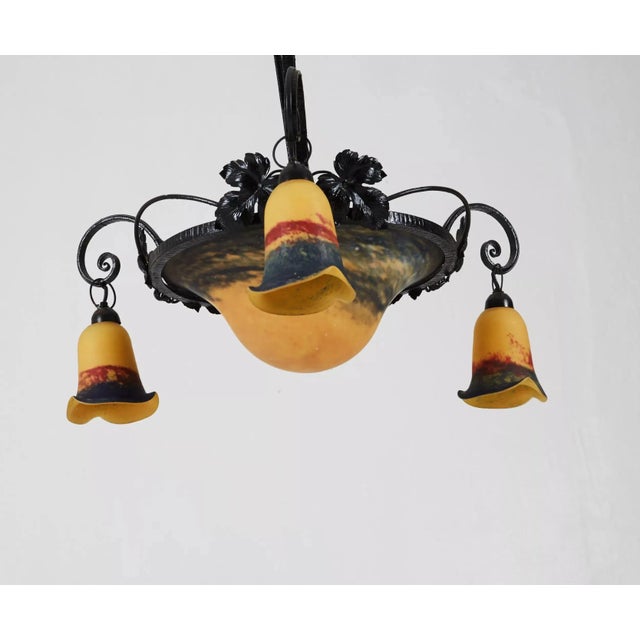 Art Nouveau Chandelier For Sale - Image 3 of 4