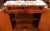 1920's Walnut French Louis XV Style Marble Top Bookcase China Bar Cabinets, 2 Pieces For Sale In New York - Image 6 of 16