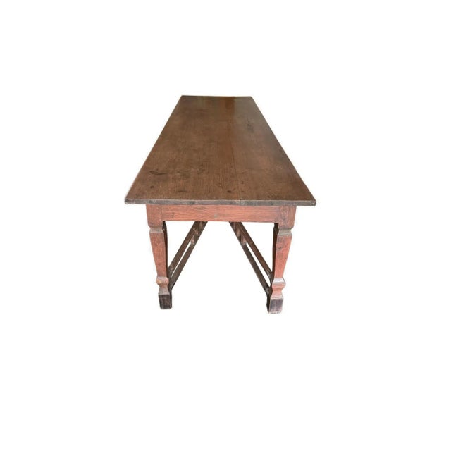 Large Mid 20th Century Colonial Teak Wood Table From Java, Indonesia For Sale - Image 6 of 10