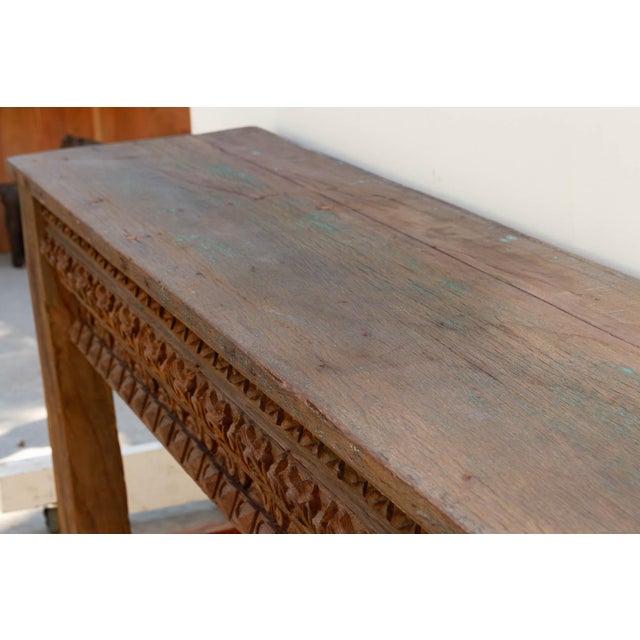104" Long Grand Architectural Beam Console For Sale - Image 4 of 8
