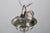 Art Deco Chrome and Glass Chandelier, Czechoslovakia, 1940s For Sale - Image 10 of 12
