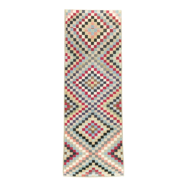 Galerie Shabab Collection Mid-20th Century Turkish Anatolian Small Runner For Sale