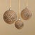 Metallic Shiny Gold Ball Ornaments, Set of 6, 4" For Sale - Image 4 of 4