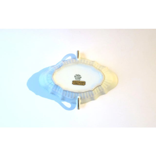 Vintage Italian Blue and White Porcelain Bowl With Handles by Richard Ginori For Sale - Image 9 of 9