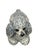 Mid-Century Modern Vintage 1970s Life Size Poodle Ceramic Statue With Ruby Collar For Sale - Image 3 of 12