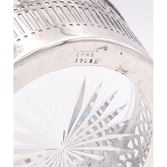 Silver Plate Basket With Glass Liner, England Circa 1930 For Sale - Image 9 of 10