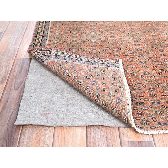 Traditional 1960 2'5"x3'8" Savanna Brown Hand Knotted Vintage Northwest Persian Pure Wool Rug For Sale - Image 3 of 7