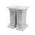 Traditional White Marble Bookends - a Pair For Sale - Image 3 of 3