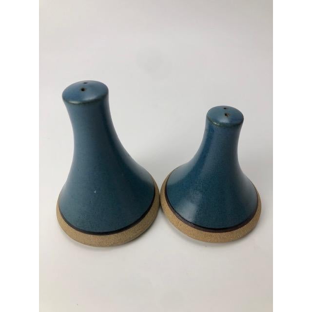 Vintage Salt & Pepper Art Pottery Shakers For Sale - Image 4 of 6