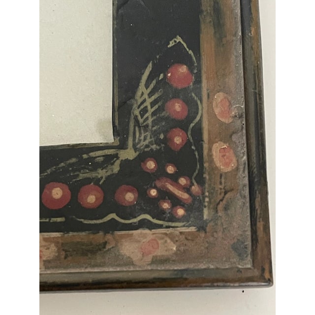 Shabby Chic Vintage Handpainted Butterflies Photo Picture Frame For Sale - Image 3 of 4