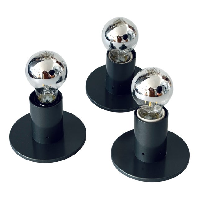 Goro Wall Lamps by Sergio Mazza for Quattrifoglio, 1972, Set of 3 For Sale