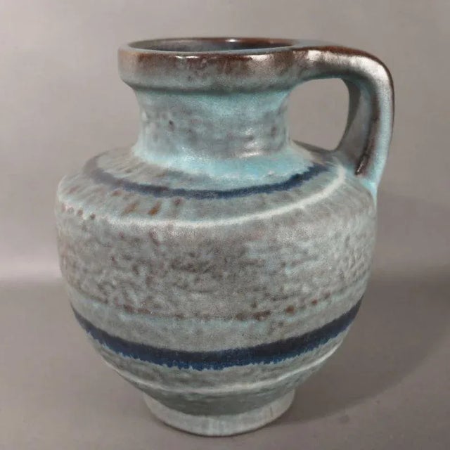 Ceramic Handle Vase by Fridegart Glatzle for Karlsruher Majolika, 1965 For Sale - Image 6 of 6