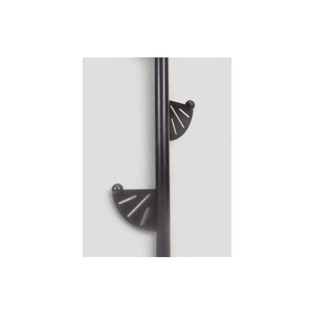 Black Modern Black Metal Floor Coat Rack For Sale - Image 8 of 10